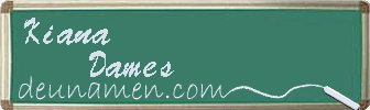 Kiana Dames Visitenkarte